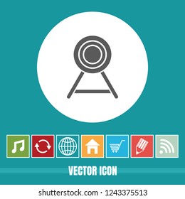 very Useful Vector Icon Of Bulls Eye with Bonus Icons Very Useful For Mobile App, Software & Web