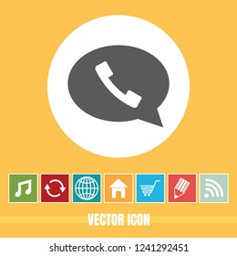 very Useful Vector Icon Of Call & Message with Bonus Icons Very Useful For Mobile App, Software