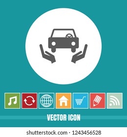 Very Useful Vector Icon Of Car Care with Bonus Icons. Very Useful For Mobile App, Software & Web.