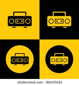 Very Useful Vector Icon Of Cassette Player. Eps-10.