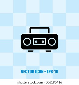 Very Useful Vector Icon Of Cassette Player. Eps-10.