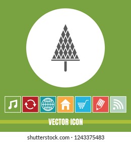 very Useful Vector Icon Of Christmas Tree with Bonus Icons Very Useful For Mobile App, Software & Web