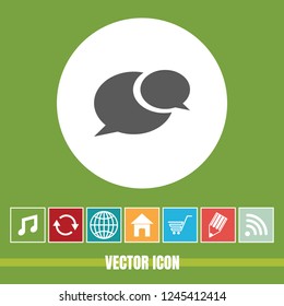 Very Useful Vector Icon Of comments with Bonus Icons. Very Useful For Mobile App, Software & Web.