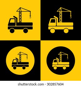 Very Useful Vector Icon Of Crane. Eps-10.