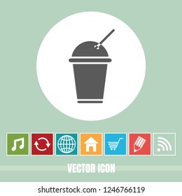 Very Useful Vector Icon Of Drink Glass with Bonus Icons. Very Useful For Mobile App, Software & Web.