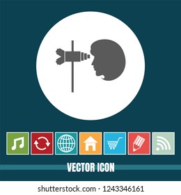 Very Useful Vector Icon Of Eye Check Up with Bonus Icons. Very Useful For Mobile App, Software & Web.