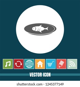 Very Useful Vector Icon Of Fish with Bonus Icons. Very Useful For Mobile App, Software & Web.