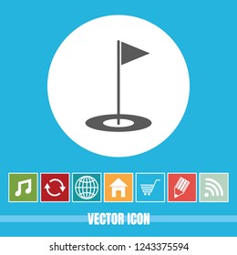 very Useful Vector Icon Of Flag with Bonus Icons Very Useful For Mobile App, Software & Web