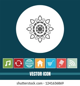 very Useful Vector Icon Of Floral Design with Bonus Icons Very Useful For Mobile App, Software & Web