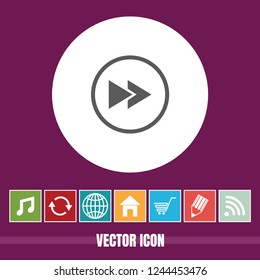Very Useful Vector Icon Of Forward with Bonus Icons. Very Useful For Mobile App, Software & Web.