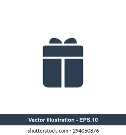 Very Useful Vector Icon Of Gift Box. Eps-10.