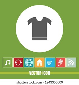 Very Useful Vector Icon Girls T-Shirt Of with Bonus Icons. Very Useful For Mobile App, Software & Web.