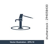 Very Useful Vector Icon Of Hand Pump. Eps-10.