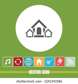very Useful Vector Icon Of Home with Bonus Icons Very Useful For Mobile App, Software & Web.