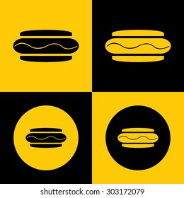 Very Useful Vector Icon Of Hot dog. Eps-10.