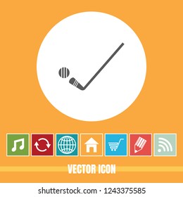 very Useful Vector Icon Of Ice Hockey with Bonus Icons Very Useful For Mobile App, Software & Web