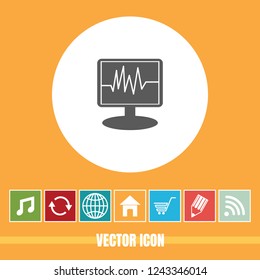 Very Useful Vector Icon Of ICU Monitor with Bonus Icons. Very Useful For Mobile App, Software & Web.