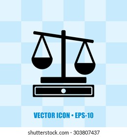 Very Useful Vector Icon Of Justice Scale. Eps-10
