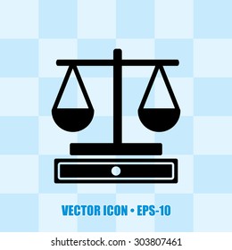 Very Useful Vector Icon Of Justice Scale. Eps-10.
