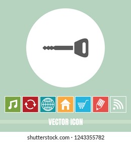 Very Useful Vector Icon Of Key with Bonus Icons. Very Useful For Mobile App, Software & Web.