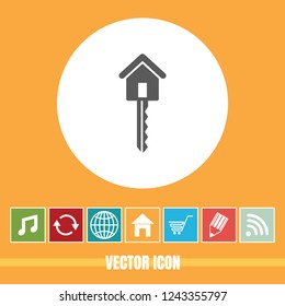 Very Useful Vector Icon Of Key with Bonus Icons. Very Useful For Mobile App, Software & Web.