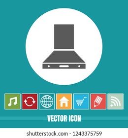 very Useful Vector Icon Of Kitchen Chimney with Bonus Icons Very Useful For Mobile App, Software & Web