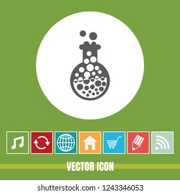 Very Useful Vector Icon Of Laboratory Glass with Bonus Icons. Very Useful For Mobile App, Software & Web.