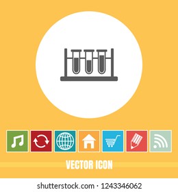 Very Useful Vector Icon Of Laboratory Glass with Bonus Icons. Very Useful For Mobile App, Software & Web.