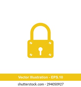 Very Useful Vector Icon Of Lock. Eps-10.