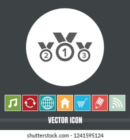 very Useful Vector Icon Of Medals with Bonus Icons Very Useful For Mobile App, Software & Web