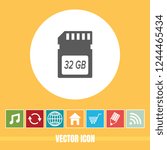 Very Useful Vector Icon Of Memory Card with Bonus Icons. Very Useful For Mobile App, Software & Web.