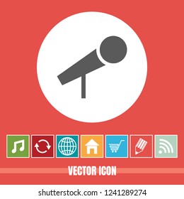 very Useful Vector Icon Of microphone with Bonus Icons Very Useful For Mobile App, Software