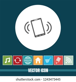 Very Useful Vector Icon Of Mobile Phone with Bonus Icons. Very Useful For Mobile App, Software & Web.