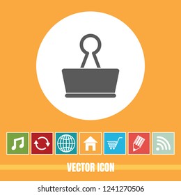 very Useful Vector Icon Of Paper Clip with Bonus Icons Very Useful For Mobile App, Software & Web