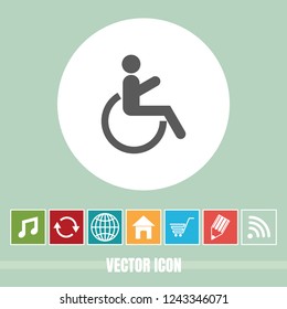 Very Useful Vector Icon Of Patient with Bonus Icons. Very Useful For Mobile App, Software & Web.
