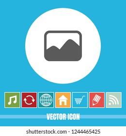 Very Useful Vector Icon Of Photo with Bonus Icons. Very Useful For Mobile App, Software & Web.