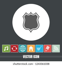 very Useful Vector Icon Of Protection Shield with Bonus Icons Very Useful For Mobile App, Software & Web
