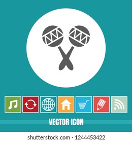 Very Useful Vector Icon Of Rattle with Bonus Icons. Very Useful For Mobile App, Software & Web.
