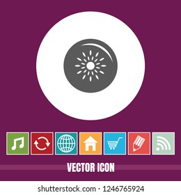 Very Useful Vector Icon Of Ripe Passion Fruit with Bonus Icons. Very Useful For Mobile App, Software & Web.