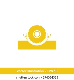 Very Useful Vector Icon Of Saw Wheel. Eps-10.