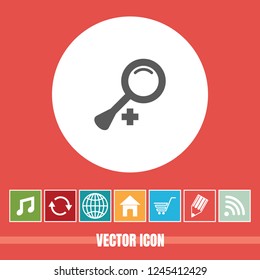 Very Useful Vector Icon Of Search with Bonus Icons. Very Useful For Mobile App, Software & Web.