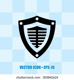 Very Useful Vector Icon Of Shield. Eps-10