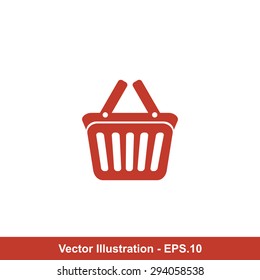 Very Useful Vector Icon Of Shopping Basket. Eps-10.