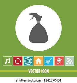 very Useful Vector Icon Of Spray Bottle with Bonus Icons Very Useful For Mobile App, Software & Web