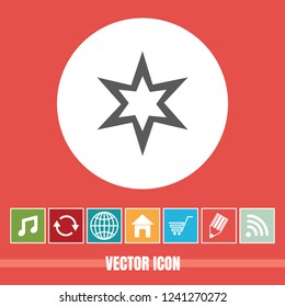 very Useful Vector Icon Of Star with Bonus Icons Very Useful For Mobile App, Software & Web