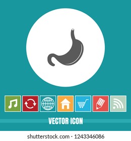 Very Useful Vector Icon Of Stomach with Bonus Icons. Very Useful For Mobile App, Software & Web.