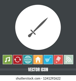 very Useful Vector Icon Of sword with Bonus Icons Very Useful For Mobile App, Software & Web.