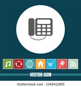 Very Useful Vector Icon Of Telephone with Bonus Icons. Very Useful For Mobile App, Software & Web.