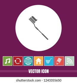 Very Useful Vector Icon Of Toothbrush with Bonus Icons. Very Useful For Mobile App, Software & Web.