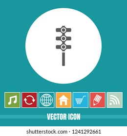 very Useful Vector Icon Of traffic Signal Light with Bonus Icons Very Useful For Mobile App, Software & Web.